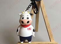 立體廣告奶牛PVC鑰匙扣